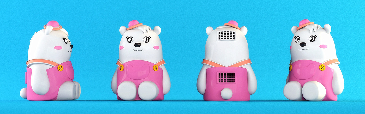midea空調北極熊吉祥物設計－基本型